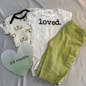 Mexx and onesie - 3 piece  infant set. Size 3-6 months